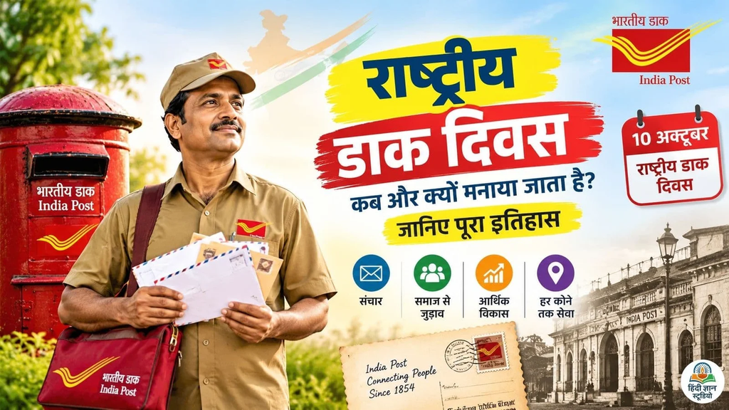 9 अक्टूबर के बाद 10 अक्टूबर को क्यों मनाया जाता है राष्ट्रीय डाक दिवस? जानिए भारत के फ्लोटिंग पोस्ट ऑफिस से हिक्किम तक की दिलचस्प कहानी. 9 अक्टूबर के बाद 10 अक्टूबर को क्यों मनाया जाता है राष्ट्रीय डाक दिवस? जानिए भारत के फ्लोटिंग पोस्ट ऑफिस से हिक्किम तक की दिलचस्प कहानी.