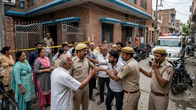 फरीदाबाद में पड़ोसी के घर फंदे पर लटका मिला युवक, प्रेम-प्रसंग में हत्या का आरोप; गुस्साए परिजनों ने पुलिसकर्मी को पीटा. फरीदाबाद में पड़ोसी के घर फंदे पर लटका मिला युवक, प्रेम-प्रसंग में हत्या का आरोप; गुस्साए परिजनों ने पुलिसकर्मी को पीटा.