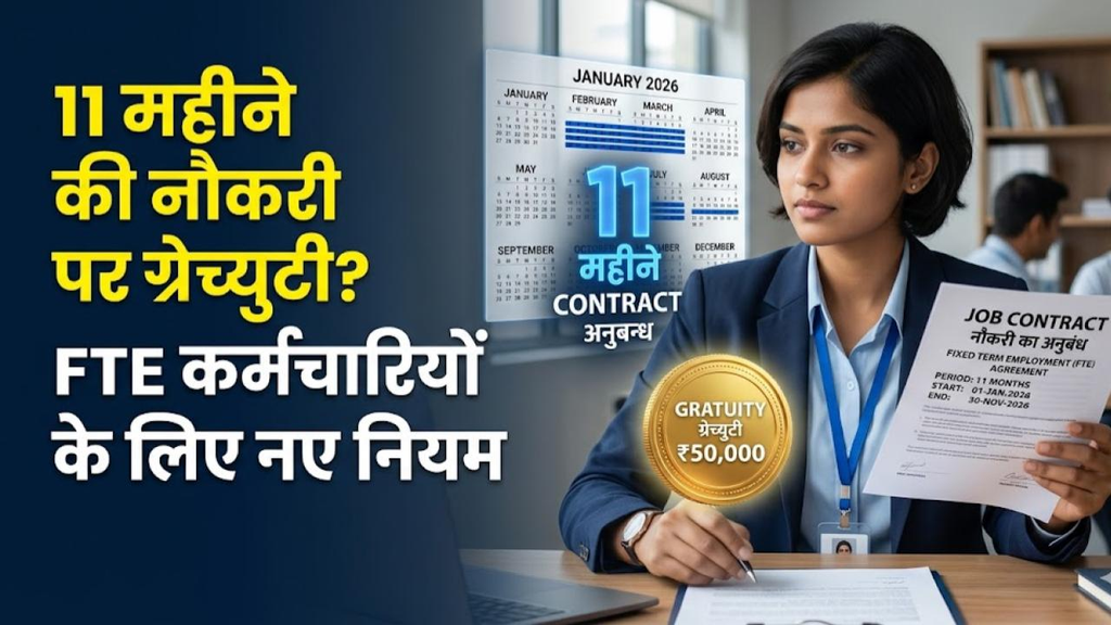 Gratuity Rules 2026: 11 महीने की नौकरी पर मिलेगी ग्रेच्युटी या नहीं? नए नियमों में कर्मचारियों के लिए क्या बदला Gratuity Rules 2026: 11 महीने की नौकरी पर मिलेगी ग्रेच्युटी या नहीं? नए नियमों में कर्मचारियों के लिए क्या बदला