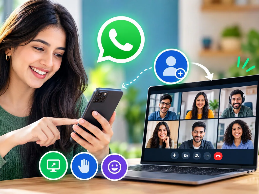 टेक्नोलॉजी: WhatsApp का नया Guest Calling फीचर, बिना अकाउंट बनाए भी कर सकेंगे वॉयस और वीडियो कॉल; एक साथ जुड़ेंगे 32 लोग. टेक्नोलॉजी: WhatsApp का नया Guest Calling फीचर, बिना अकाउंट बनाए भी कर सकेंगे वॉयस और वीडियो कॉल; एक साथ जुड़ेंगे 32 लोग.
