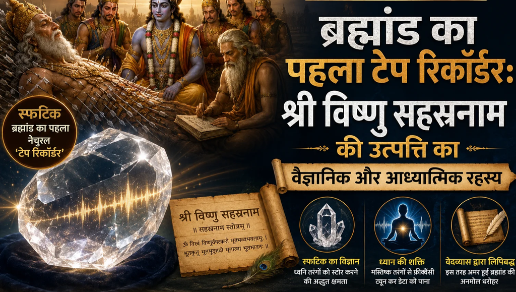 श्री विष्णु सहस्रनाम की उत्पत्ति का रहस्य, क्या प्राचीन ऋषियों ने ध्वनि में छिपे ज्ञान को समझा था? श्री विष्णु सहस्रनाम की उत्पत्ति का रहस्य, क्या प्राचीन ऋषियों ने ध्वनि में छिपे ज्ञान को समझा था?