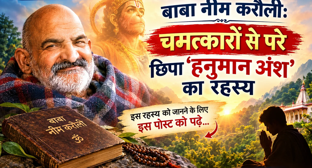 बाबा नीम करौली के जीवन से जुड़े अनोखे प्रसंग: गायत्री साधना, गुरु पर विश्वास और ‘हनुमान अंश’ की आध्यात्मिक मान्यता बाबा नीम करौली के जीवन से जुड़े अनोखे प्रसंग: गायत्री साधना, गुरु पर विश्वास और ‘हनुमान अंश’ की आध्यात्मिक मान्यता