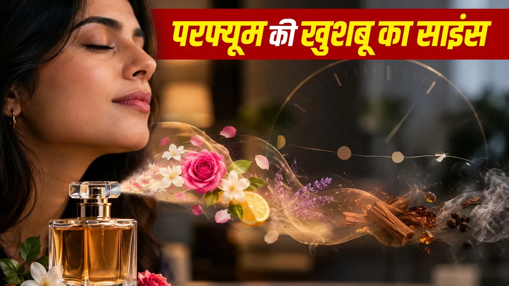 परफ्यूम लगाते ही आती है अलग खुशबू, कुछ घंटों बाद क्यों बदल जाता है इसका असर? जानिए इसके पीछे का विज्ञान परफ्यूम लगाते ही आती है अलग खुशबू, कुछ घंटों बाद क्यों बदल जाता है इसका असर? जानिए इसके पीछे का विज्ञान