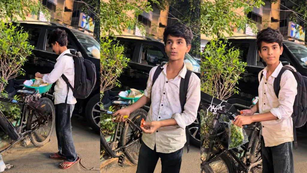 दिन में स्कूल, शाम को भेलपुरी का ठेला… 15 साल के बच्चे की मेहनत ने जीता लोगों का दिल, जानिए क्या है उसकी कहानी दिन में स्कूल, शाम को भेलपुरी का ठेला… 15 साल के बच्चे की मेहनत ने जीता लोगों का दिल, जानिए क्या है उसकी कहानी